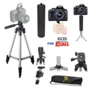 50" PRO TRIPOD + SPORTS STABILIZING GRIP FOR CANON EOS REBEL T3 T3I T4 T5 T6