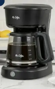 Mr. Coffee 12-Cup Switch Coffee Maker Black with black On/Off Switch