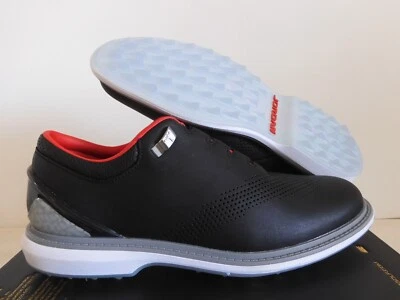 Nike Air Jordan Adg 4 Black-White-Cement Grey Golf Cleats Sz 7.5 [DM0103-015]
