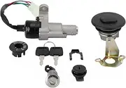 Ignition Key Switches for GY6 Scooter 4STROKE 50-150cc Ignition Key Lock Set Ignition Barrel Key Switch