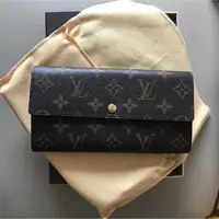 在飛比找蝦皮購物優惠-LV M61734 經典老花monogram 信封長夾