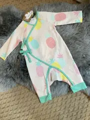 Angel Dear Pineapple Wrap One Piece (3-6 Mo)