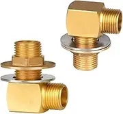 Wall Mount Faucet Installation Kit COOLWEST 1/2 IPS to 1/2" Male Backsplash Mounting Kit Connector Adapter Set for Commercial Kitchen Prep & Utility Sink