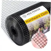 16in x 10ft Hardware Cloth 1/2 inch 19Ga PVC Coated 1/2 inch 16in x 10ft Black