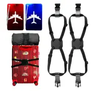 4 Pack Add a Bag Luggage Straps Suitcase Tags Set 2 Pack Travel Ajustable