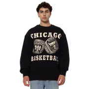 [Mitchell & Ness] Mitchell & Ness 6 Rings Crew - Men Hoodies