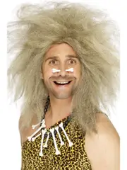 Blonde Caveman Costume Wig
