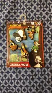 NEW! CROCS KUNG FU PANDA 5 PACK Jibbitz™ Charms 10012684
