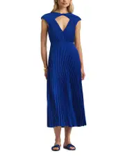 St. John Pleated Dress