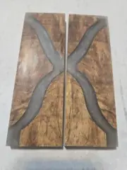 Stabilized Spalted Maple And Epoxy Knife Scales, #164