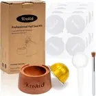 Reusable Vertuo Capsule Kit for Nespresso Pods with 100 Walnut Color
