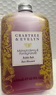 CRABTREE &EVELYN MIDNIGHT BERRY&POMEGRANATE BUBBLE BATH 22FLOZ