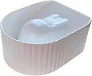 Nail Soaking Bowl Nail Manicure Bowl Polish Remover Bowl Nail Art Tool,Nail Softening Bowl for Bar Supplies Shop Girlfriends, White