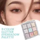 Pearlescent fine glitter highlighter dazzling smart eyeshadow palette' C6A8