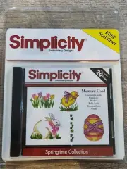 Embroidery Designs Simplicity Memory Card Springtime Collection 1