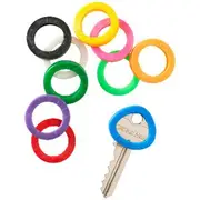J.Burrows Key Head Rings 10 Pack Assorted