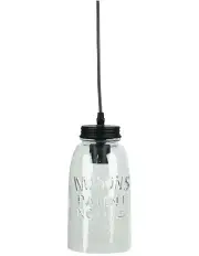 [Oriel Lighting] Mason Vintage Jar Pendant Clear