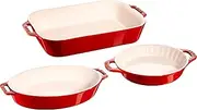 [STAUB] Ceramic Baking Dish Set, 3pc, Cherry
