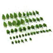 50PCS Miniature Trees Model Train Railroad Wargame Scenery Landscape Scale f
