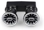 Compatible with Rear Air Conditioning Vent LED Turbine Ambient Light Compatible with Mercedes Benz C/E/GLC Class W205 W213 X253 LED Atmosphere Light(CLS 64 Color)