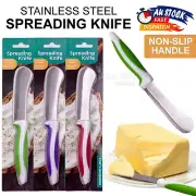Butter Spreader Spreading Knife Scraper Slicer Stainless Steel Spatula Non-slip