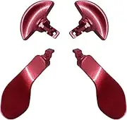 Anglepingping 4 Pcs Back Paddles for PS5 Edge Controller, Replacement Rear Paddles for PS5 Edge Controller Rear Parts,Interchangeable Metal Rear for PS5 Edge Controller (Red)
