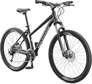 [Mongoose] Switchback Expert Hardtail Mountain Bike for Adult Men Women, Front Suspension, 18-Speed, 27.5-Inch Wheels, Hydraulic Disc Brakes, Medium Aluminum Frame, Black