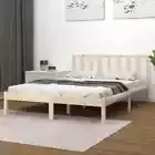 Bed Frame without Mattress Solid Wood Pine 150x200 cm vidaXL