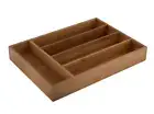 Bamboo Cutlery Tray+Tray Insert Utensil Divider Organizer Kitchen Drawer AU