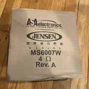 Jensen Speaker MS6007W, 60w, 6-1/2", White Marine Grade