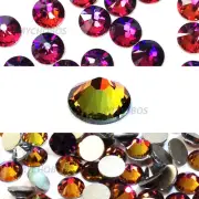 144 Swarovski Rhinestones Flatback 9ss crystal VOLCANO