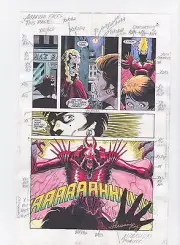 BATMAN SHADOW OF THE BAT ANNUAL 1 PRODUCTION ART SIGNED ADRIENNE ROY COA PG 2