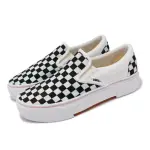 【VANS】休閒鞋 V98CF CHKY SLIP ON 男鞋 女鞋 白 黑 棋盤格 懶人鞋 厚底 日本線(6344580002)