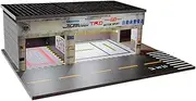 Model of Automotive Repair Workshop Diorama Photo Prop 1/64 Miniature Architectural Scene on Scale, Table Decoration, for Amateurs
