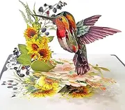 CUTPOPUP Mothers Day Card Pop Up, Mother's Day, 3D Flower Greeting Card, Birthday Card for Women, Wife, Grandma (Sunflowers Basket)
