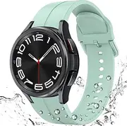 [Miimall] Armband Kompatibel mit Samsung Galaxy Watch 5 40mm 44mm Armband, Galaxy Watch 4 40mm 44mm 42mm 46mm, Streifen Silikon Sport Ersatzarmband für Galaxy Watch 5 Pro 45mm