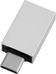 TEHAUX USB to Type C Adapter Multi Purpose OTG Converter for Smartphones and Laptops Silver Charging Cable Adapter for Data Transfer and Compatibility