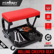 HORUSDY Rolling Creeper Seat Workshop Mechanic Stool Garage Repair Storage Tray
