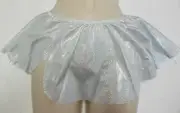 SILVER hologram FOIL TAP SKIRT CHILD SIZES DANCE SLIP ON JAZZ PULL UP