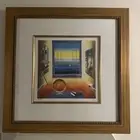Ferjo Signed Art LE /500 “Fortune Teller”Lithograph Abstract Art Gold Framed