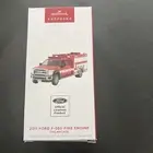 Hallmark Ornament -2011 FORD F-550 Fire Engine -Fire Brigade Light Magic