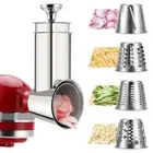 Conical Stainless Steel Slicer Shredder Attachment for KitchenAid Mixers, Pro...
