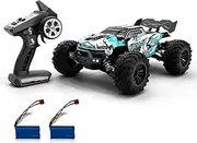 RC Car 2.4Ghz 70KM/H High 1/16 Off Road RC Trucks Brus Light 4 Vehicle Racing Car s for Adults 2 Battery Blue Blue-2 Battery