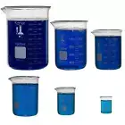 6 Pack Glass Lab Pyrex Beaker Set Measuring Cup 50/100/250/500/1000 ML
