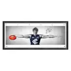 Charlie Curnow Signed Carlton Official AFL Wings Print Framed Colemen Medallist