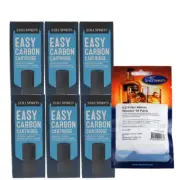 Still Spirits Replacement 6 EZ Filter Carbon Cartridges W/ Washer Kit Home Brew