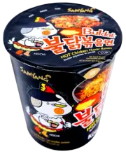 (4 Pack) SAMYANG Korean Buldak Hot Chicken Instant Ramen Cup Noodles, Black, 70g