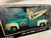 WELLY 1956 FORD F-100 TOW TRUCK DIE CAST MODEL 1:18 SCALE SEALED BOX 9834W