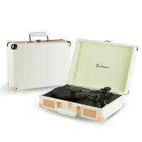 在飛比找誠品線上優惠-Goodmans Ealing英國手提箱黑膠唱機/白色 + 