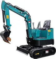 Mini Excavator, 13.5HP, Hydraulic Tracked Digger with Rubber Tracks, 16L Oil Tank